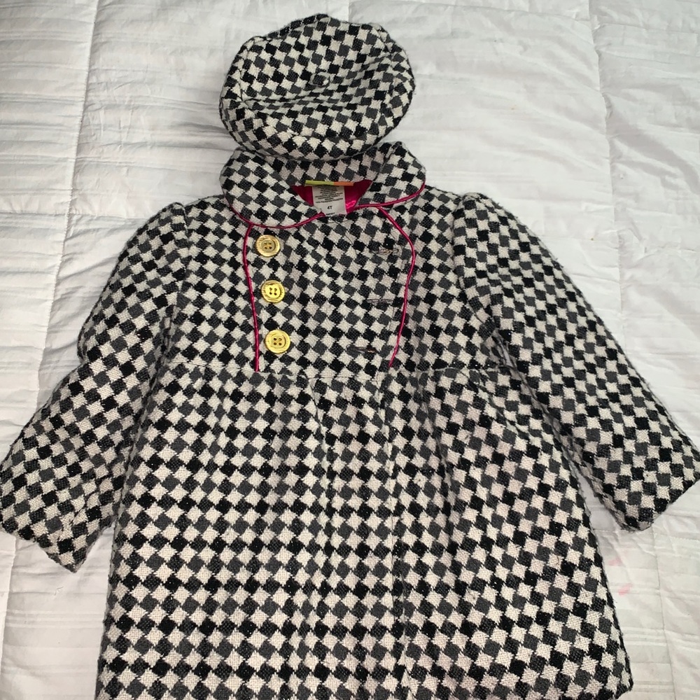 🌟Girls Wool Coat with Matching Hat🌟